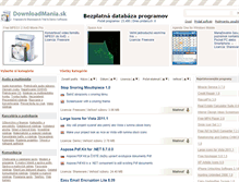 Tablet Screenshot of downloadmania.sk